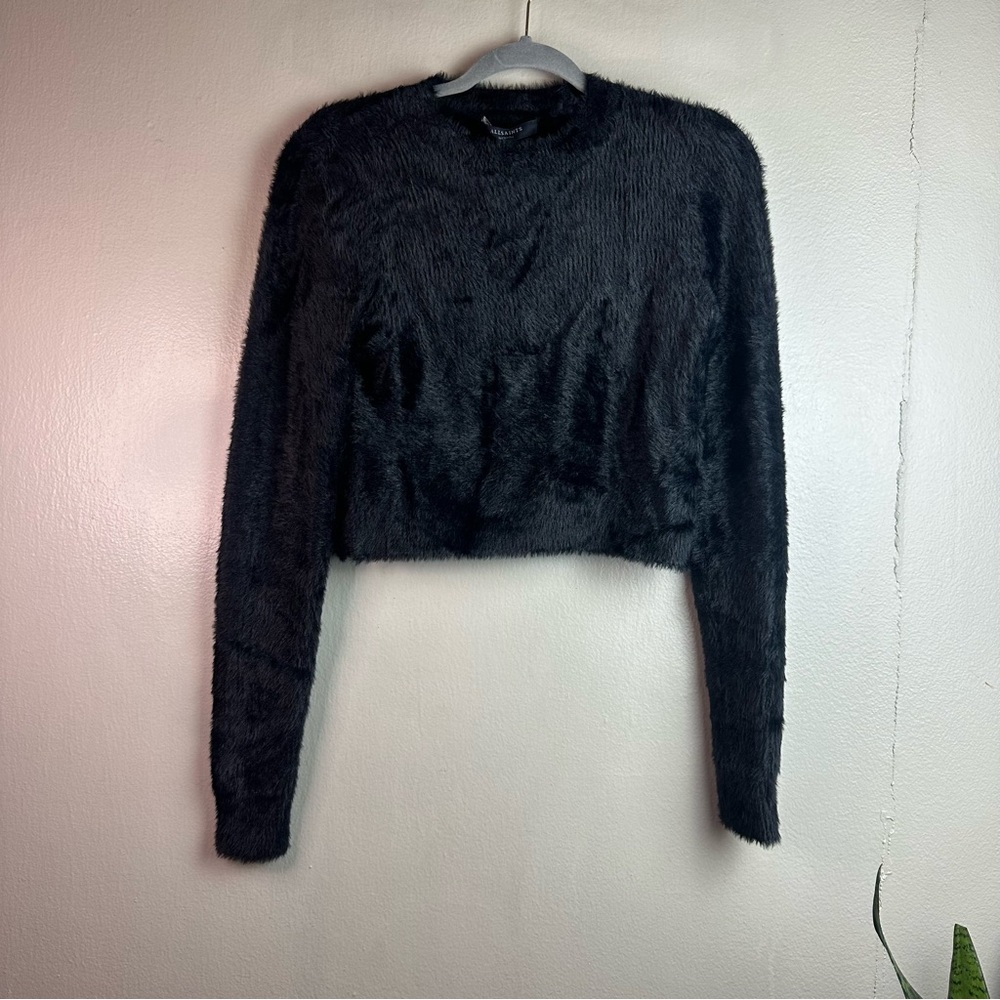 AllSaints Black Crew Neck Sweater - Picture 5 of 10